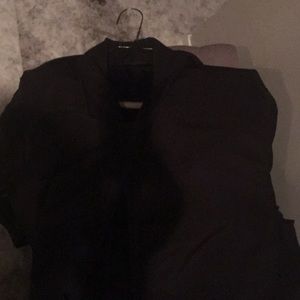 DKNY men’s 3/4 length black rain coat